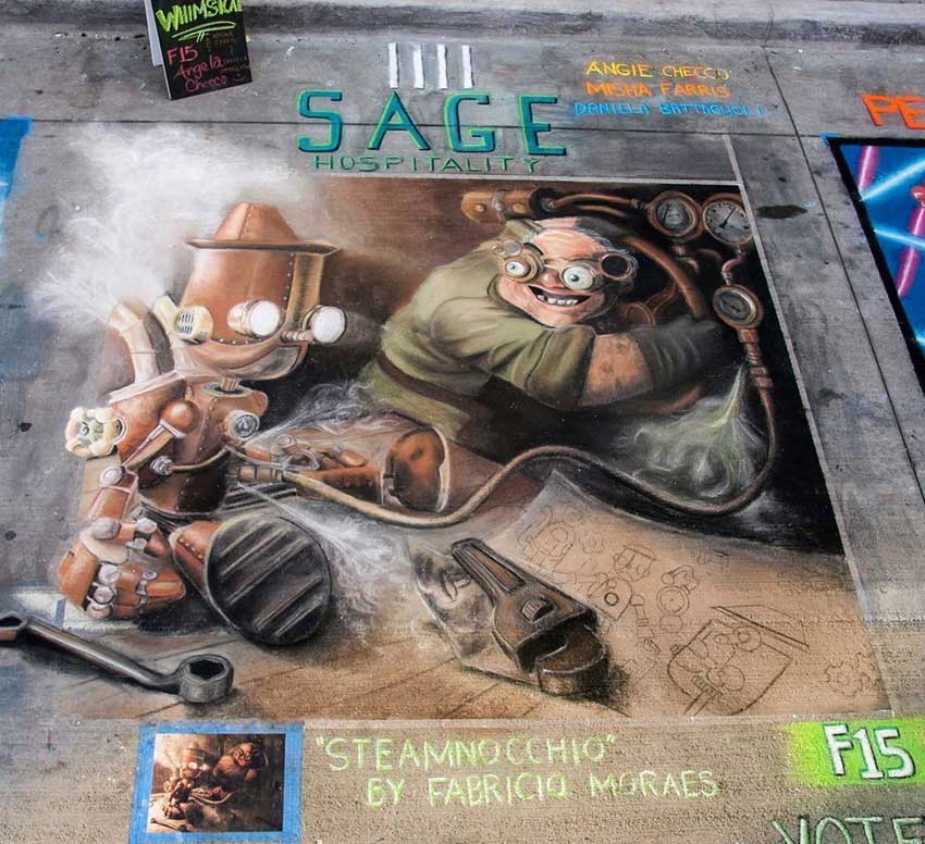 Incredible street paintings at Chalk Festival  (7)