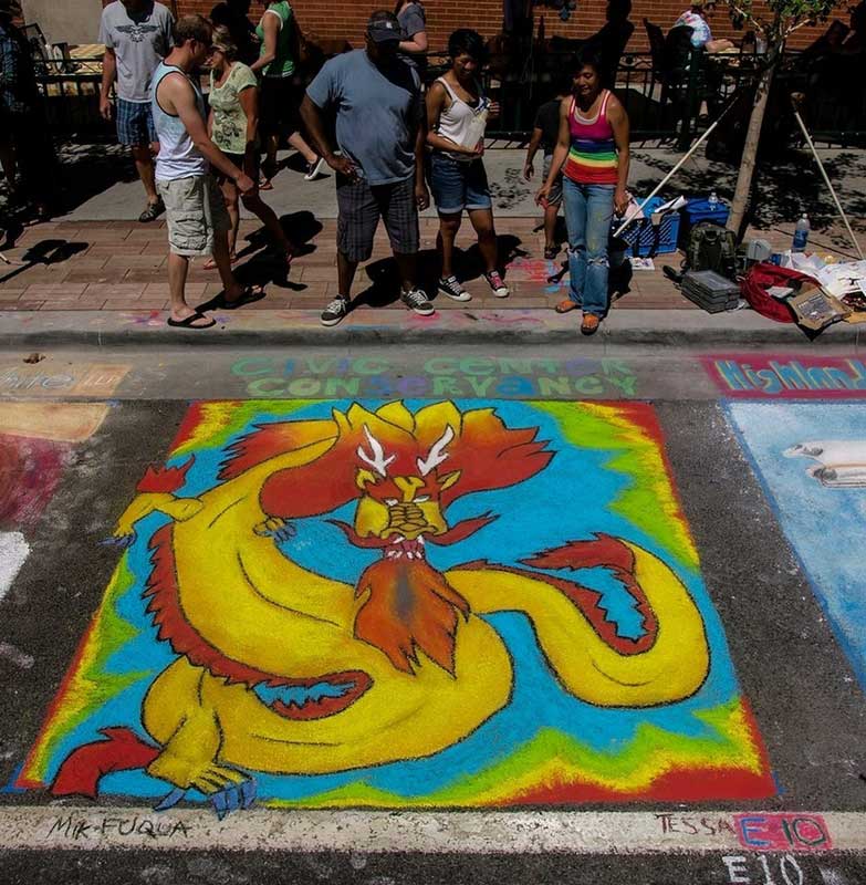 Incredible street paintings at Chalk Festival  (10)