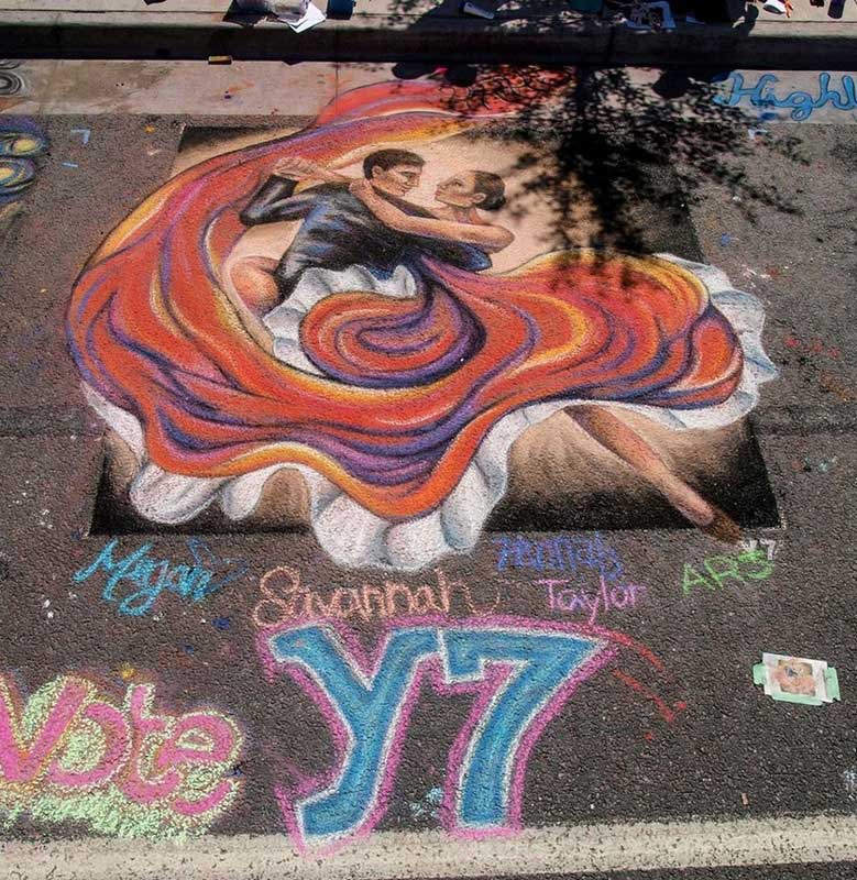 Incredible street paintings at Chalk Festival  (4)