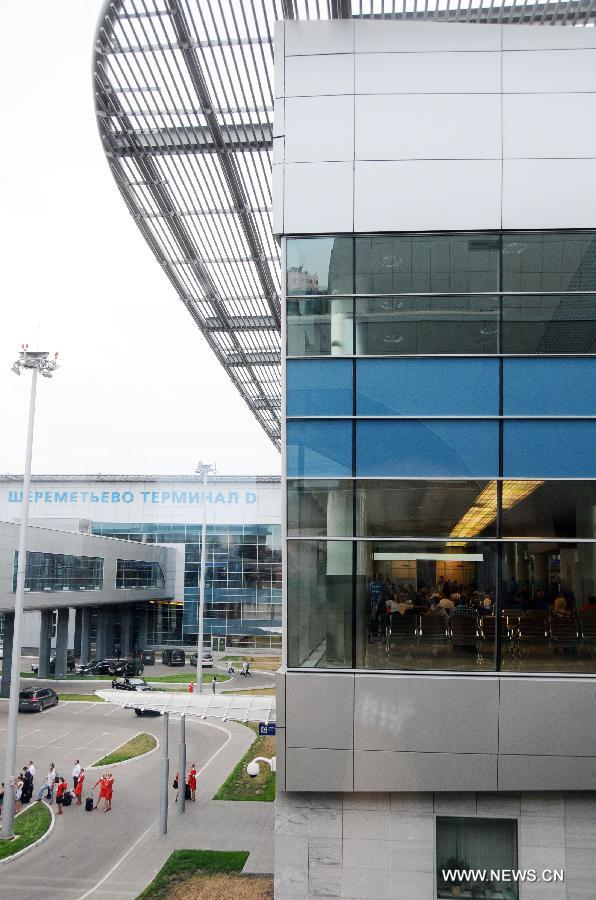 Photo taken on July 4, 2013 shows the Terminal D of Moscow's Sheremetyevo International Airport, Russia. Moscow will not influence the circumstances around Edward Snowden because the NSA leaker has not appealed for political asylum in Russia, a high-ranking diplomat said Thursday. (Xinhua/Ding Yuan) 