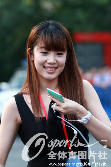 Guangzhou Evergrande: Gao Lin's girlfriend. (Photo/Osports)