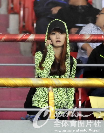 Liaoning Whowin: Zhang Lu's girlfriend. (Photo/Osports