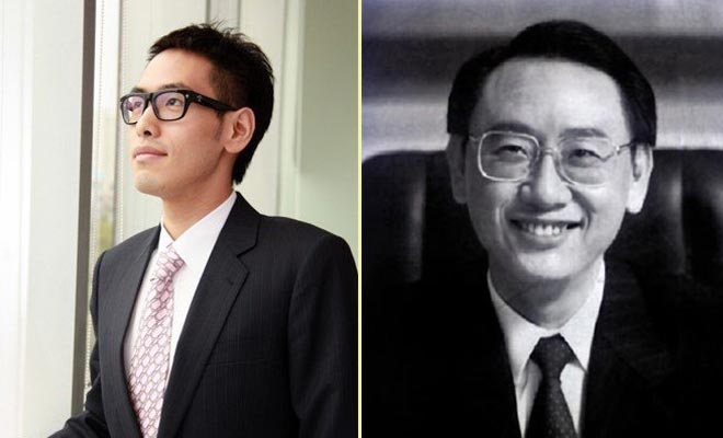 Albert Tong, and his father Tong Cun-lin  (File Photo)