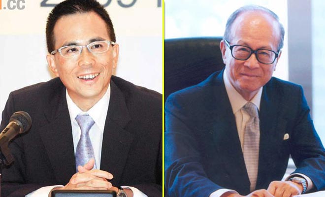  Li Tzar-kuoi and his father Li Ka-shing (File Photo)