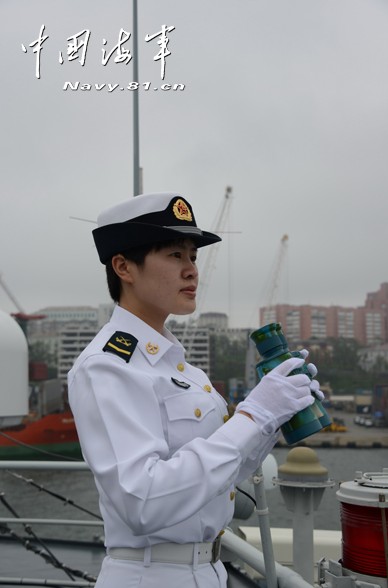 Female soldiers in China-Russia joint drill come into focus (Source: Navy.81.cn)