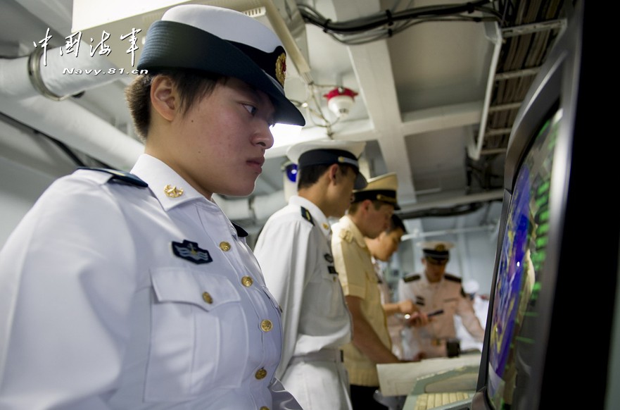 Female soldiers in China-Russia joint drill come into focus (Source: Navy.81.cn)