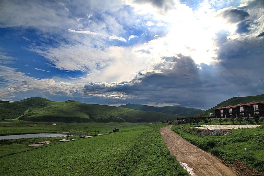 The special climate and geographical position at the junction of the North China Plain and the Inner Mongolia Grasslands give Bashang Grassland its unique natural landscapes and make it a popular destination for tourists and photographers. (China.org.cn)