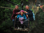 'Ropeway Village' in Guizhou Province