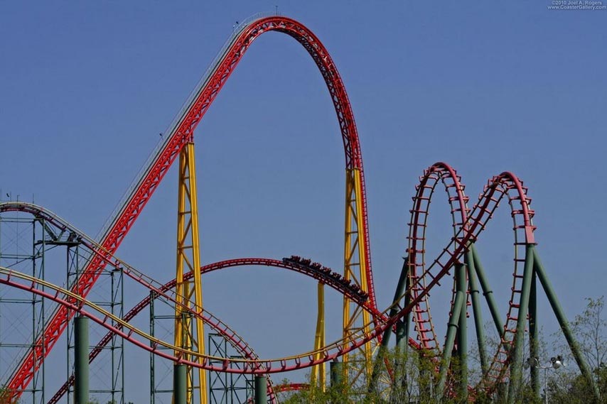 The collection of the world's most scariest roller coasters. Brace yourself for death-defying thrills when you board the world's scariest roller coasters. (Photo: Huanqiu)