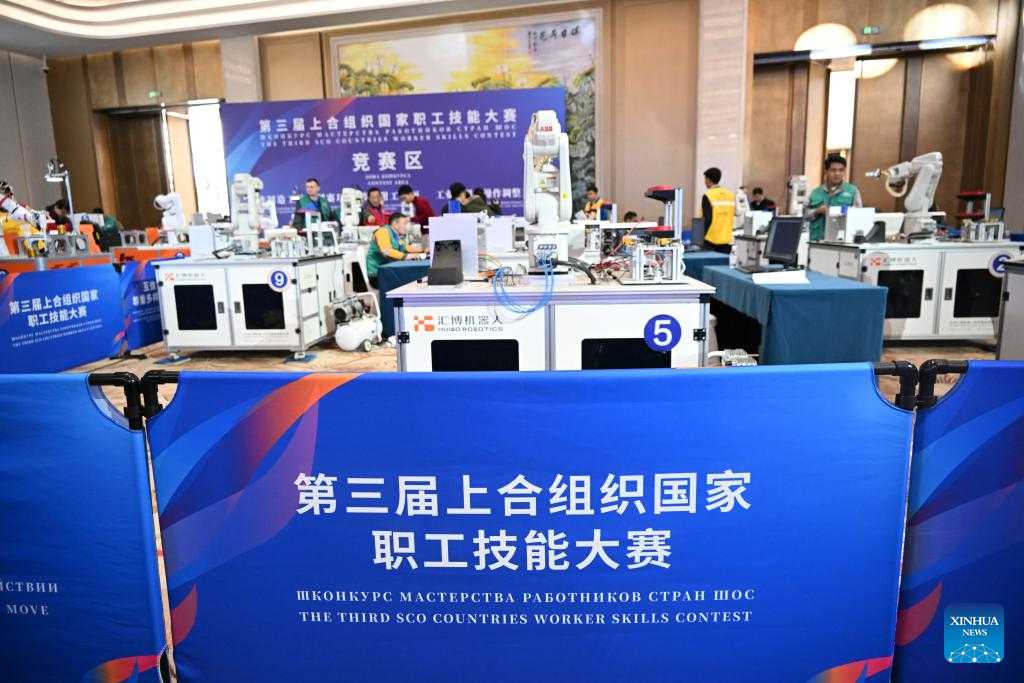 3rd SCO Countries Worker Skills Contest kicks off in Qingdao, China's Shandong