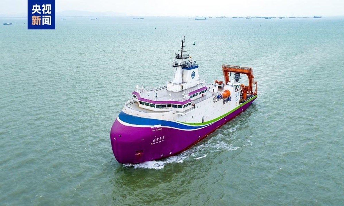 Tansuo 3, or Exploration 3, is delivered and launched from Nansha in Guangzhou, South China's Guangdong Province, on December 26, 2024, according to China Central Television