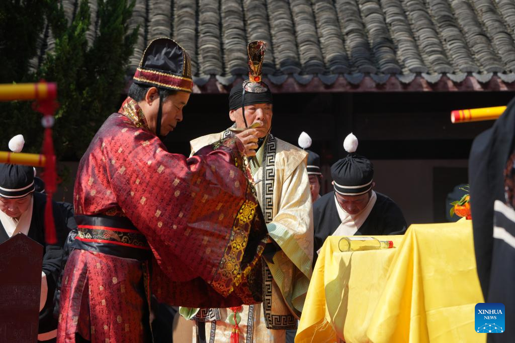 Rite held at Mencius Temple in Zhejiang's Zhuji to celebrate Mencius' birthday