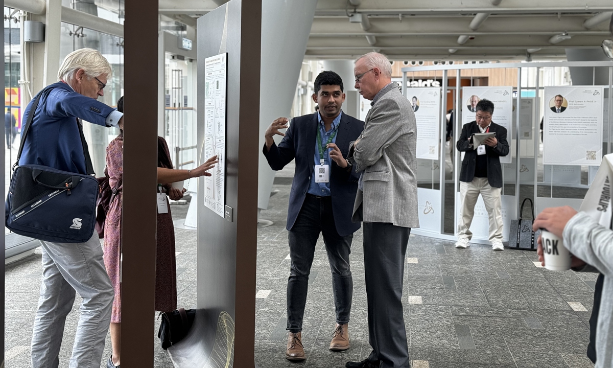 Scientists share insights with each other during the Hong Kong Laureate Forum on November 14, 2023. Photo: Liu Caiyu/GT 