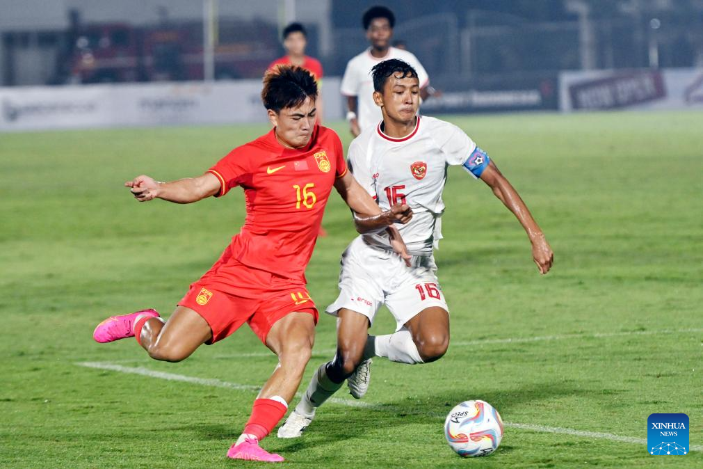 Highlights of U20 int'l friendly match between China, Indonesia