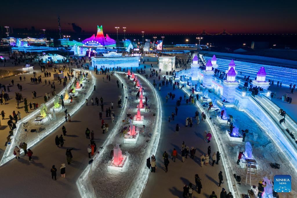 36th China Harbin International Ice Sculpture Competition kicks off