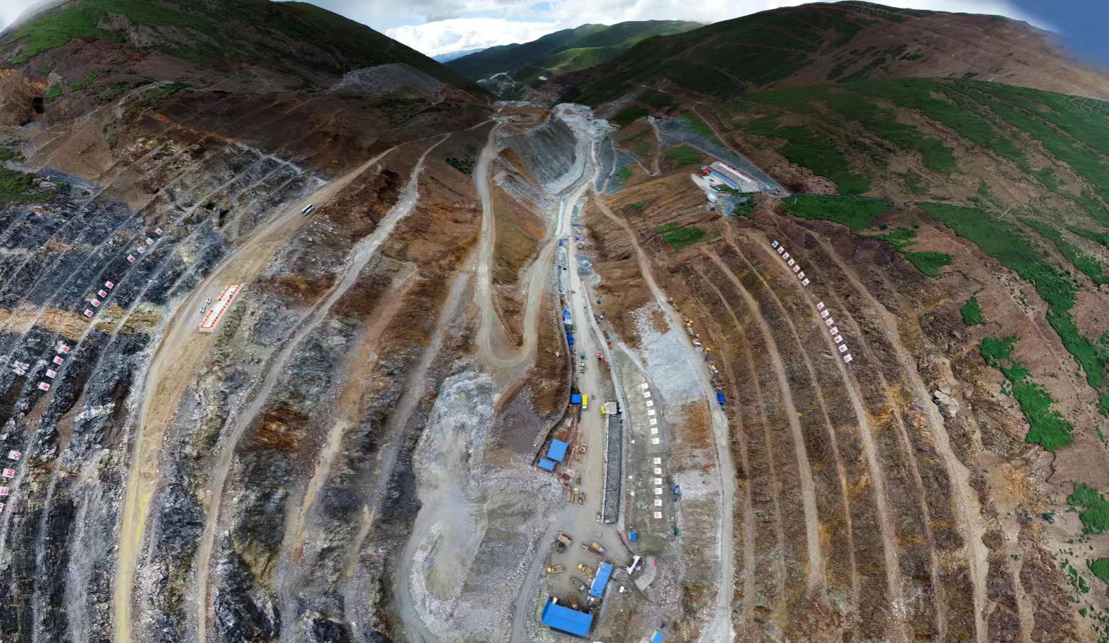 The exploration site of copper in China’s Qinghai-Tibet Plateau Photo: Courtesy of China Geological Survey